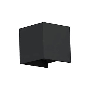 Aplique Muro 10W LED Cuadrado Bifocal negro 3000°K IP65