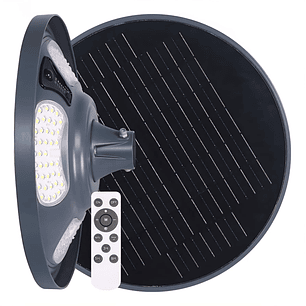 Luminaria solar Pagoda UFO 400W 5000K IP65 con control remoto