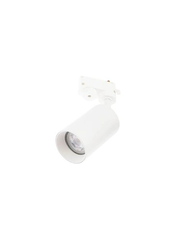 Pack 5 Foco GU10 Riel Monofásico 2Metros Blanco Luz Cálida  4