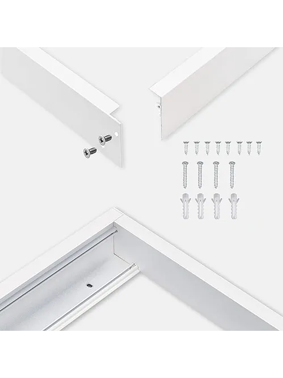 Marco Metálico Blanco para Panel LED 60x60 Sobrepuesto  4
