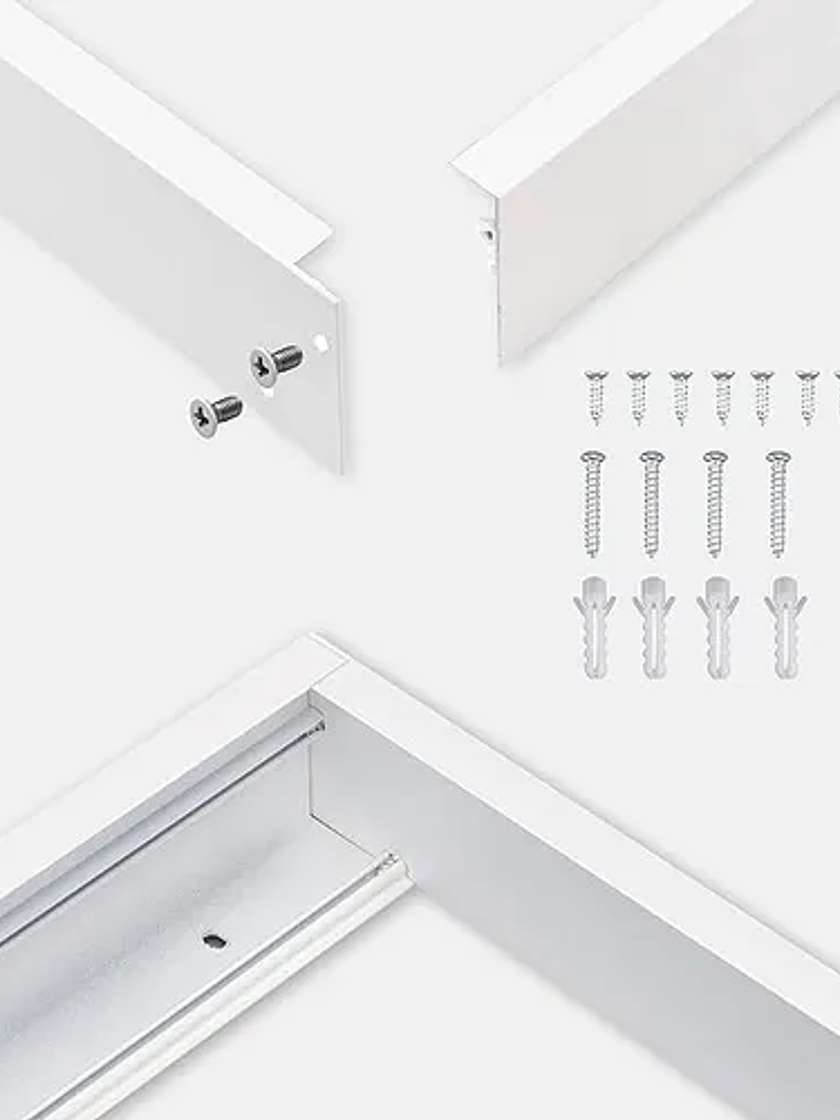 Marco Metálico Blanco para Panel LED 60x60 Sobrepuesto  4