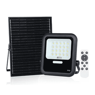 Proyector solar LED 100W luz fría IP65 con control remoto