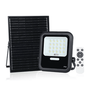 Proyector solar LED 150W luz fría IP65 con control remoto