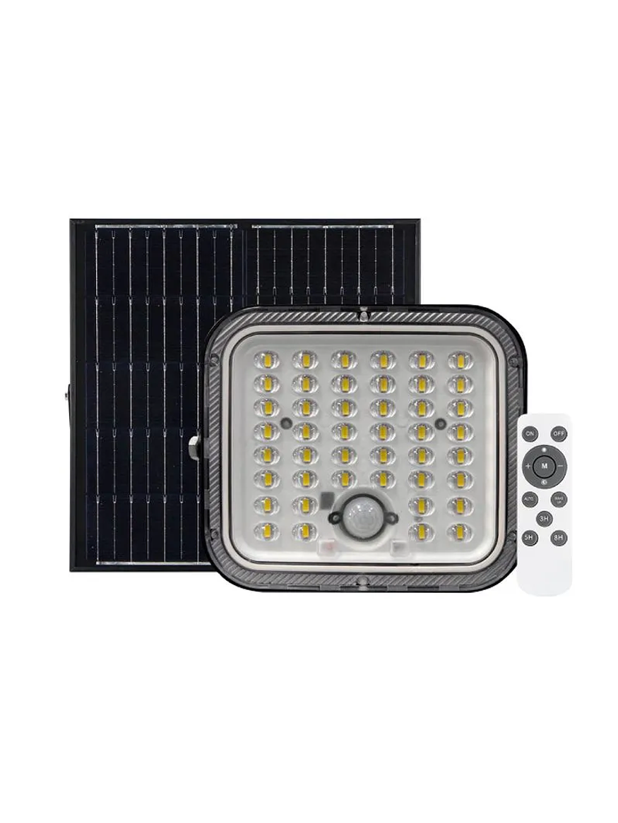 Proyector Solar 50W Luz Fria c/Sensor de Movimiento 1