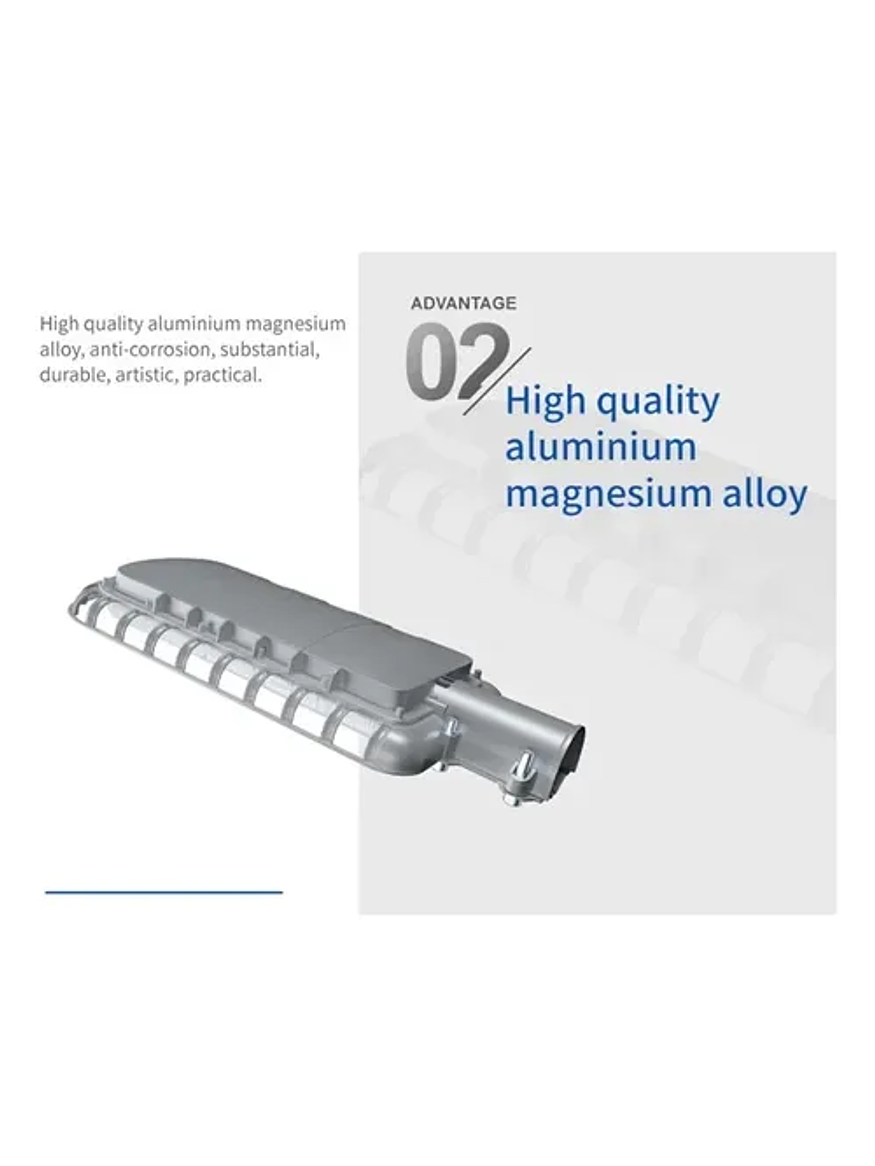 Luminaria Solar Pública LED AUSTRAL 400W Luz Fría IP65 11