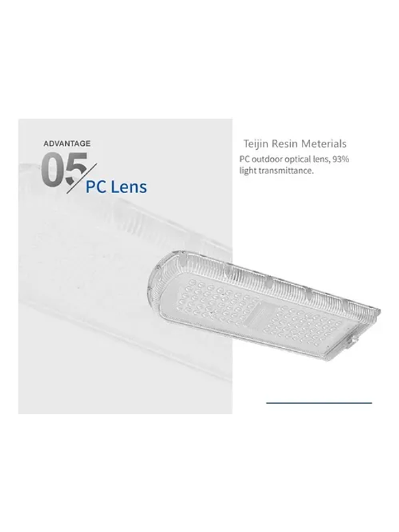 Luminaria Solar Pública LED AUSTRAL 400W Luz Fría IP65 14