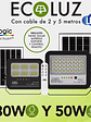 Proyector Solar LED 30W Sensor y C/Remoto IP65 6500K  - Miniatura 3