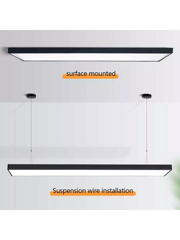 Pack 12 Unidades Colgantes Lineal LED 35W Negro  4