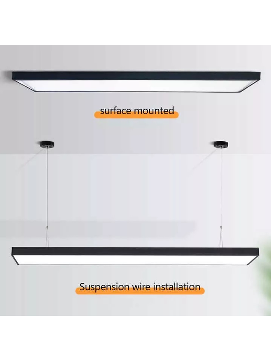 kit 12 Unidades Colgantes Lineal LED 35W Negro  5