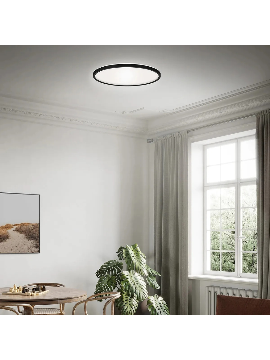 Plafón Redondo LED 30W 2400lm 6500K IP40  Carcasa Negra 4