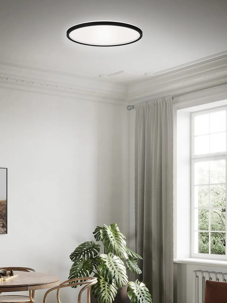 Plafón Redondo LED 63W 5040lm 6500K IP40 Carcasa Negra 6