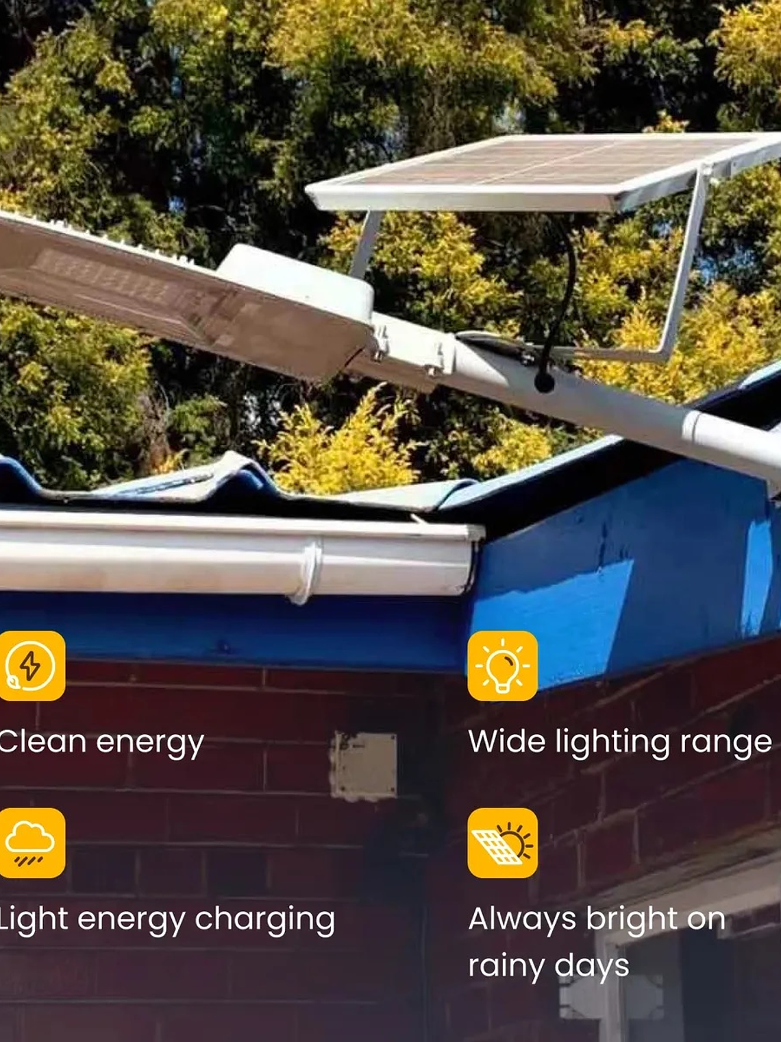 Luminaria solar pública LED AUSTRAL 200W luz fría IP65 3