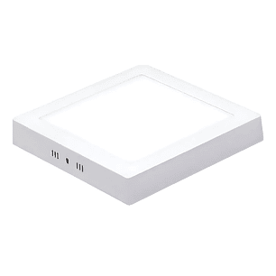 Plafón Cuadrado Sobrepuesto LED 18W 3000K Aro Blanco