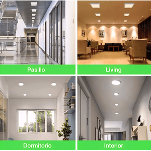 Plafón Cuadrado 18W 4000K Luz Neutra