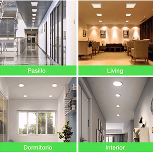 Plafón Cuadrado 18W 4000K Luz Neutra