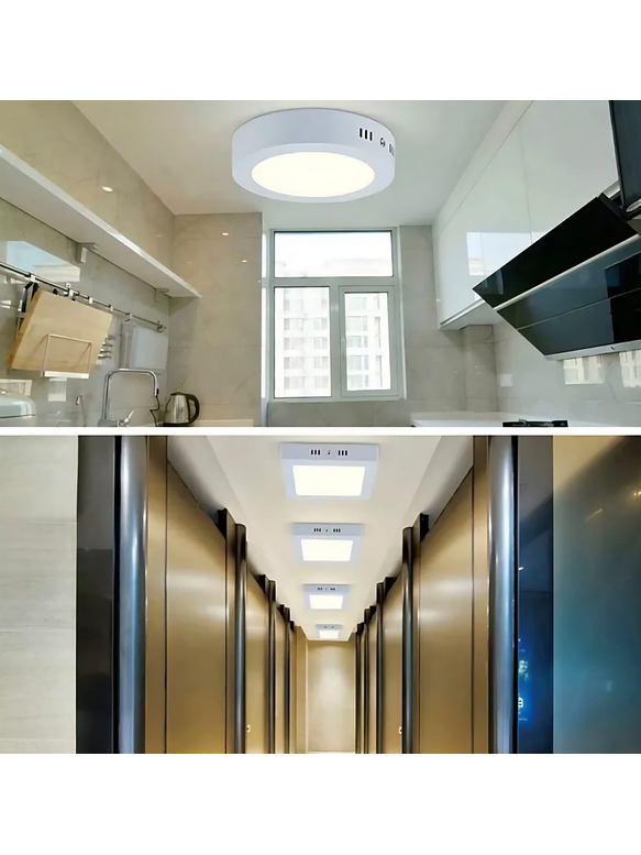 Plafón LED Cuadrado Roblan 18W Luz Neutra Blanco 4