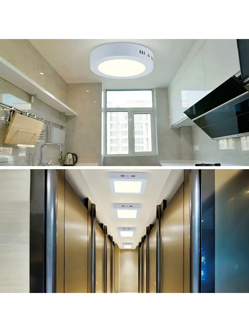 Plafón LED Cuadrado Roblan 18W Luz Neutra Blanco 4