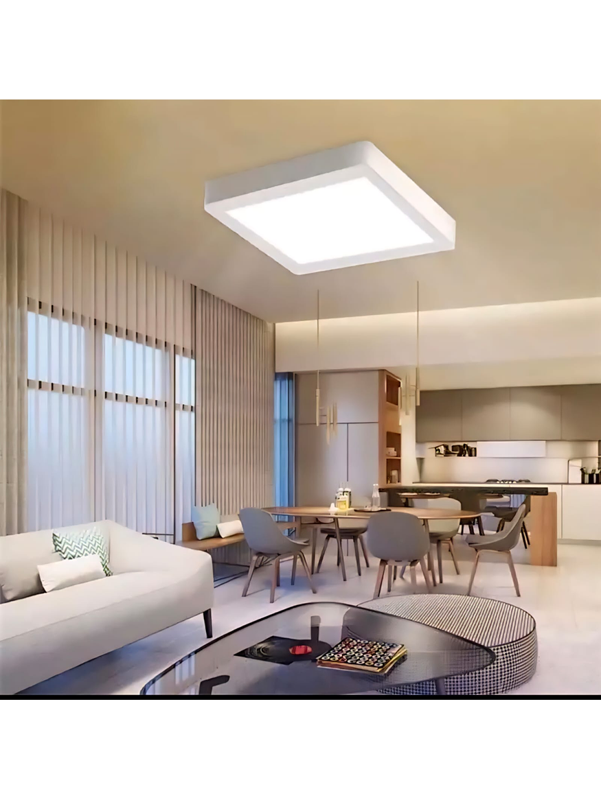 Plafón LED Cuadrado Roblan 18W Luz Neutra Blanco 2