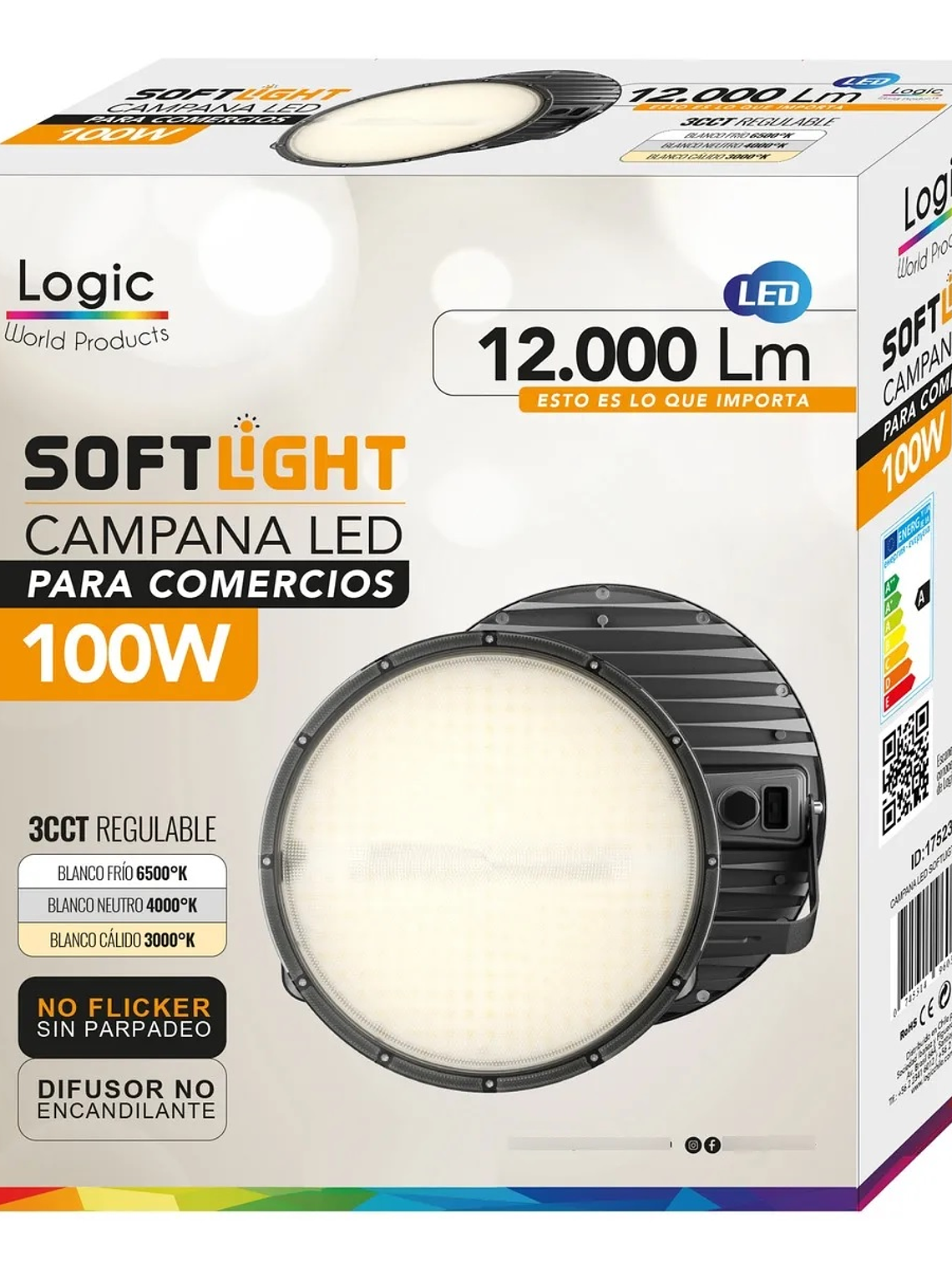 Campana LED SOFTLIGHT 100W CCT Cálida-Neutra-Fría IP65 10