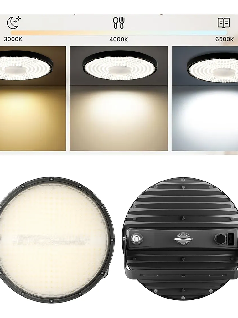 Campana LED SOFTLIGHT 150W luz cálida/neutra/fría IP65 1