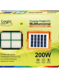Proyector LED Solar 200W Portátil Recargable Power Bank Luz Fría/Cálida/Flash - Miniatura 2