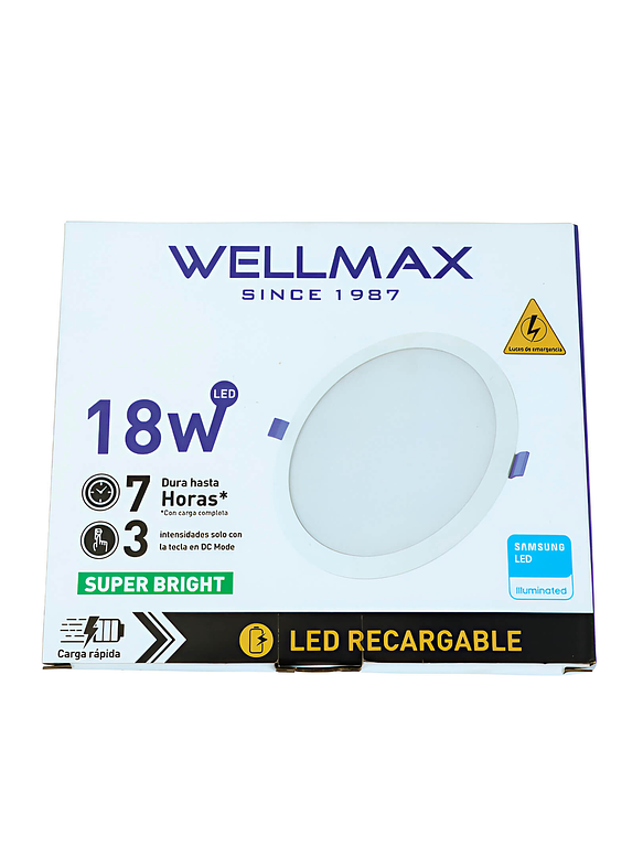 Embutido Cielo LED 18W c/Kit de Emergencia Luz Fría 3