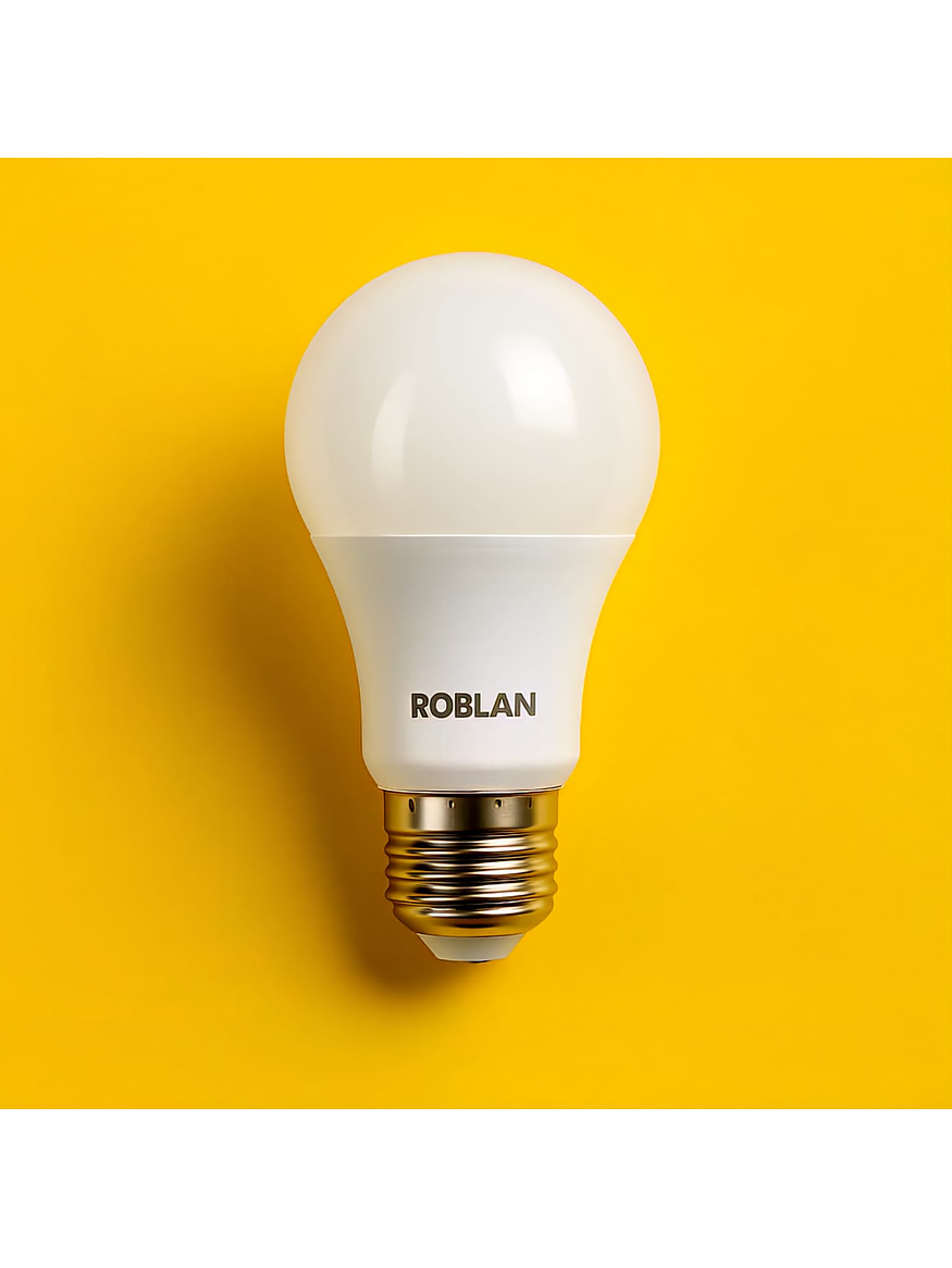 Kit 4 Ampolletas LED ROBLAN E27 5W Luz Neutra 4000K 5