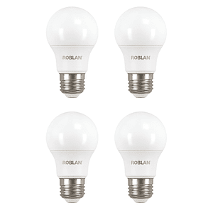 Kit 4 Ampolletas LED ROBLAN E27 5W Luz Neutra 4000K