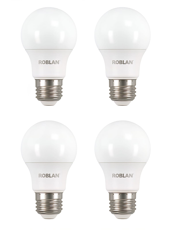 Pack x4 Ampolletas LED Roblan E27 5W 4000K – Luz Neutra 1