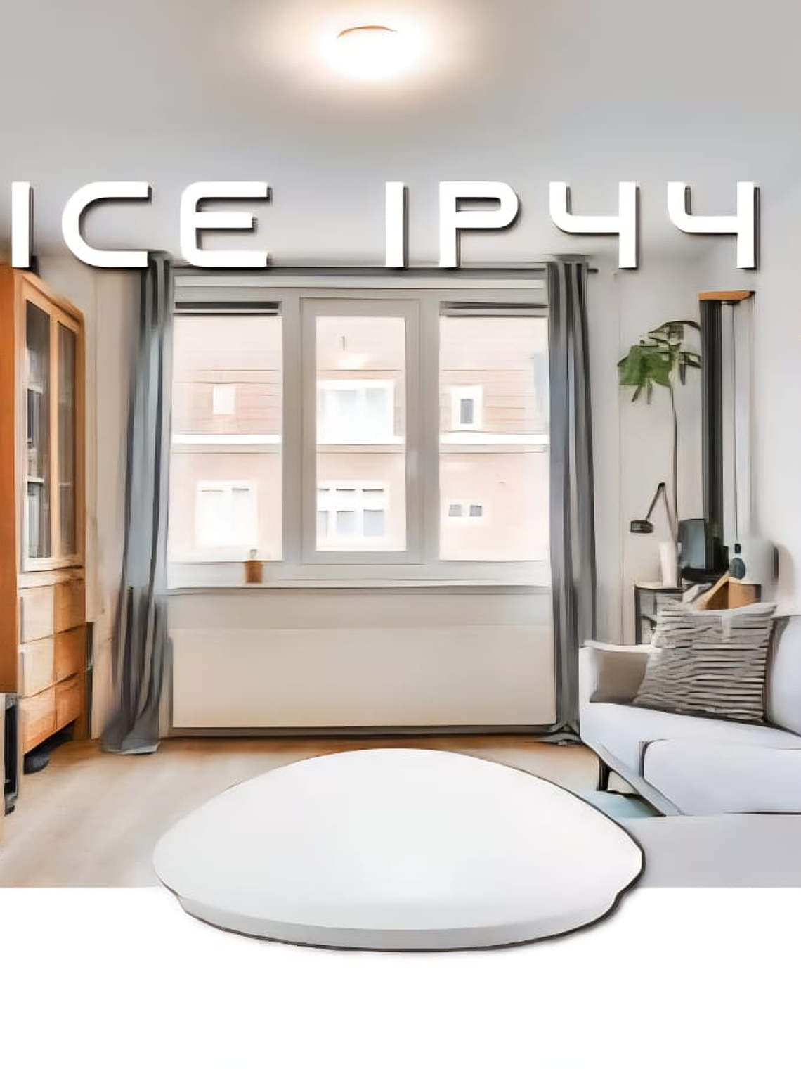 Plafón LED ROBLAN 18W Luz Neutra C/Kit emergencia IP44 4