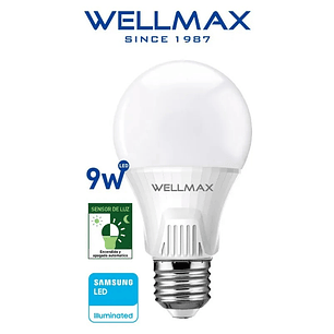 Ampolleta LED 9W 6500K E27 Sensor Crepuscular 