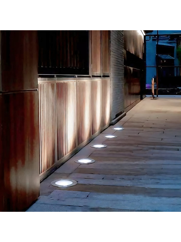 Foco Piso Empotrado LED 9W Luz Fría IP68 2