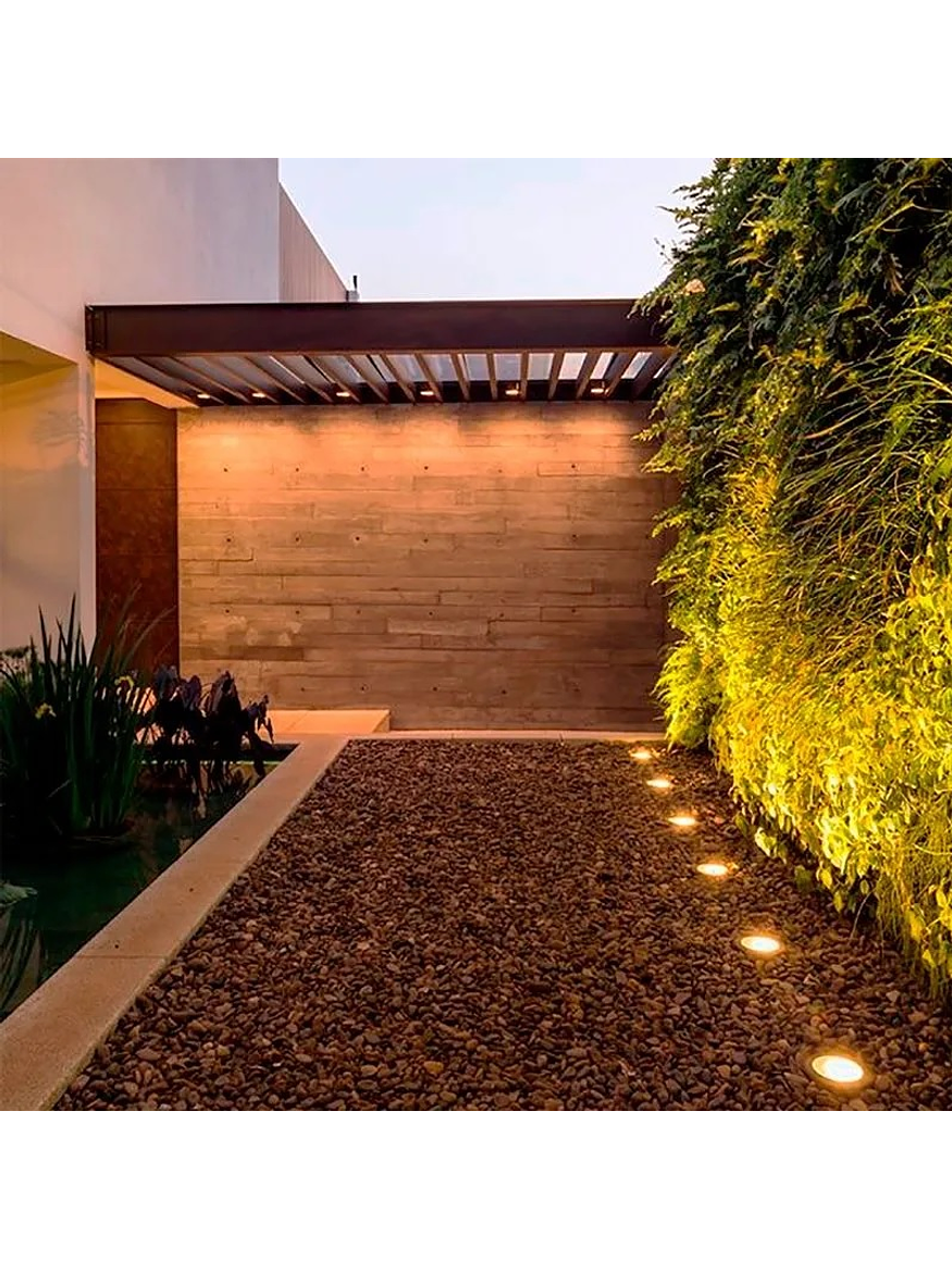 Foco Piso Empotrado LED 5W Luz Cálida IP68 3