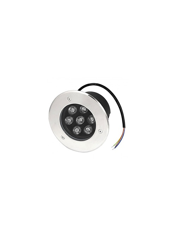 Foco Piso Empotrado LED 7W Luz Fría IP68 1