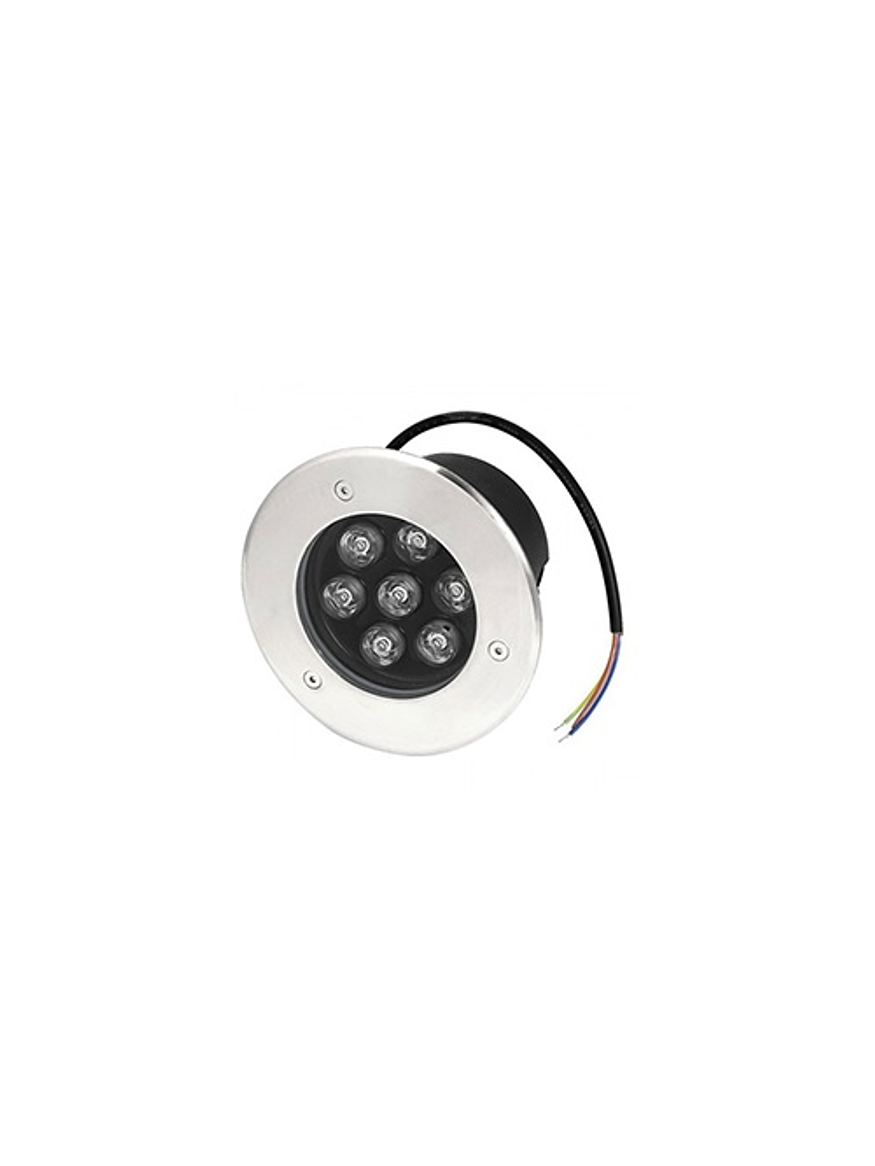 Foco Piso Empotrado LED 7W Luz Fría IP68 1