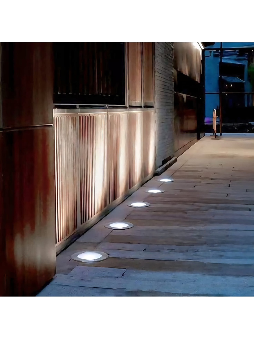 Foco Piso Empotrado LED 7W Luz Fría IP68 5