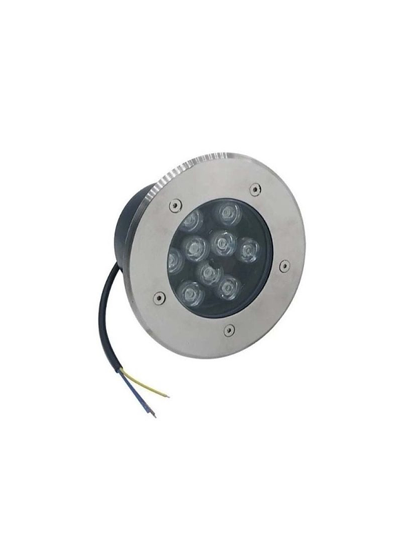 Foco Piso Empotrado LED 9W Luz Cálida IP68 1