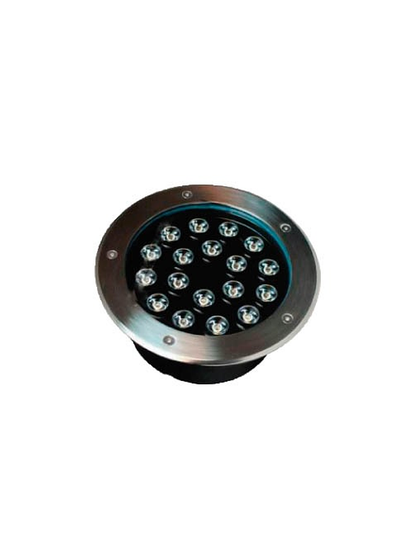 Foco Piso Empotrado LED 18W Luz Fría IP67 1