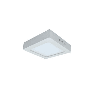 Plafón Sobrepuesto Cuadrado 18W Luz Cálida IP20