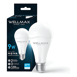 Ampolleta Emergencia LED 9W E27 Luz Fría 6500K