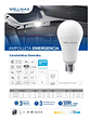 Ampolleta Emergencia LED 9W E27 Luz Fría 6500K - Miniatura 6