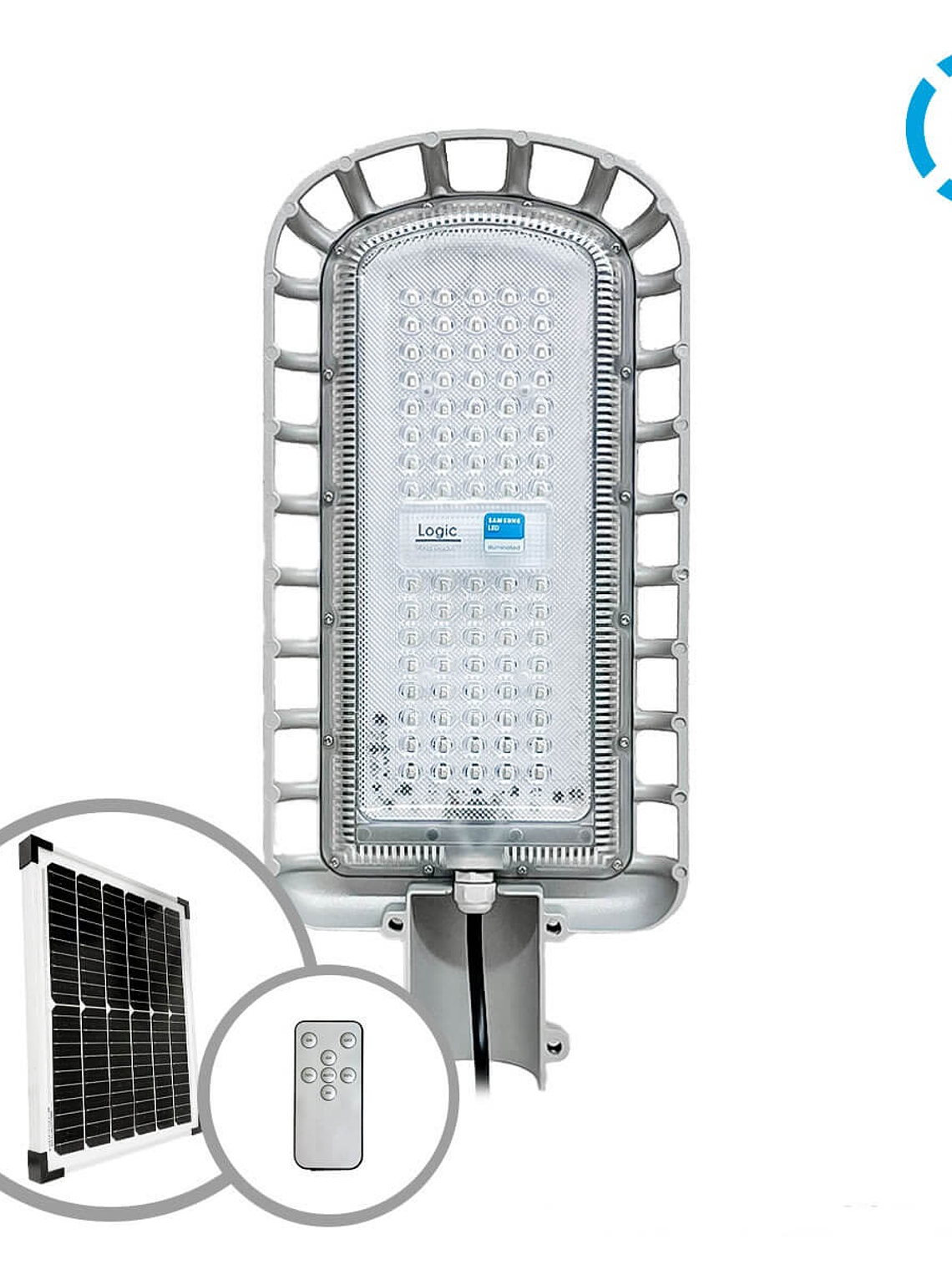 Luminaria solar pública LED AUSTRAL 400W luz fría IP65 3