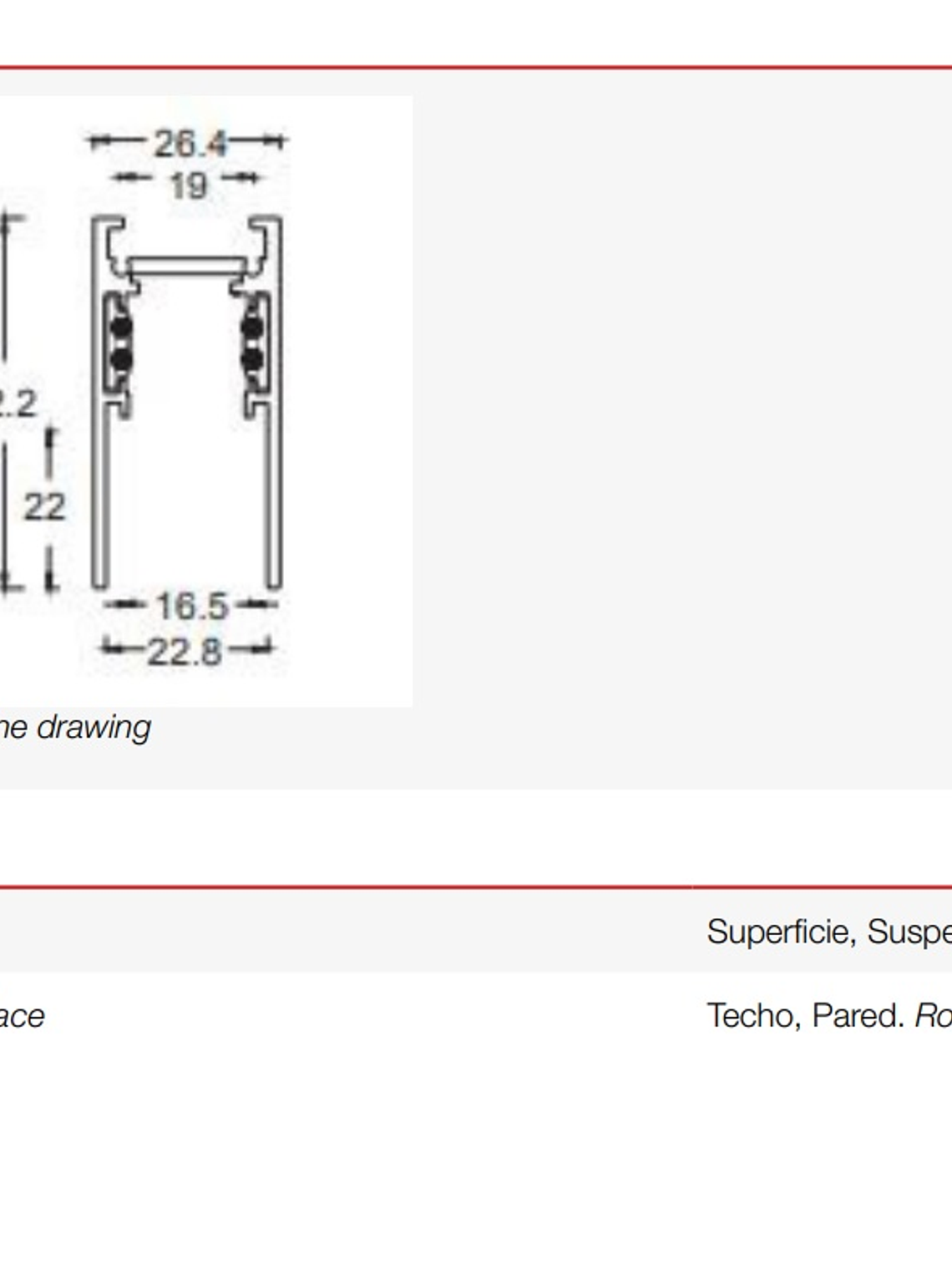 Riel Magnético Sobrepuesto 1 metro negro 48V   2