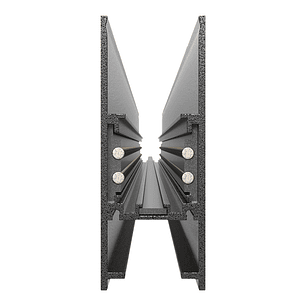 Riel Magnético Sobrepuesto 1 metro negro 48V  