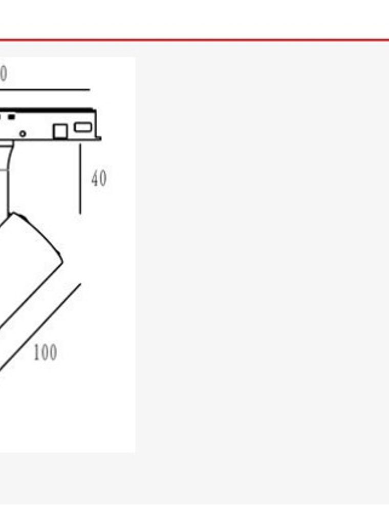 Foco Magnético LED 10W 4000K negro 48V 3