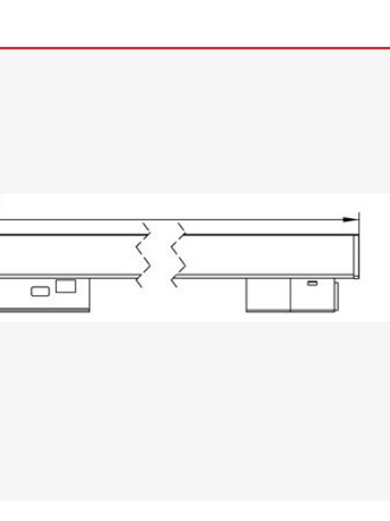 Foco Magnético LED Lineal 20W 4000K negro 48v 3