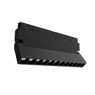 Foco Magnético Basculante LED 12W 3000K negro 48V