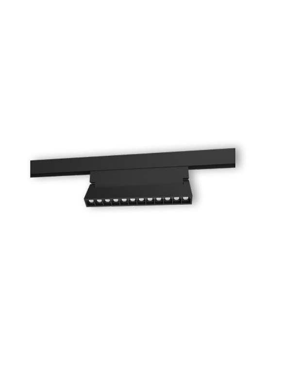 Foco Magnético Basculante LED 12W 4000K negro 48V 2