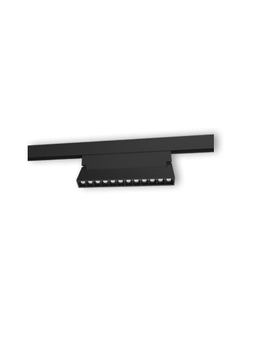 Foco Magnético Basculante LED 12W 4000K negro 48V 2