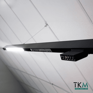 Riel Magnético Sobrepuesto Roblan 2 Metros 48V – Negro